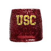 USC Trojans Women's Hype and Vice Cardinal Sequin Mini Skirt